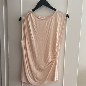 Lovers + Friends Soft Blush Draped Tank